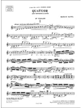 Quatuor à cordes - Parties - RAVEL - Partition - Quatuors